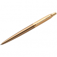 Ручка шариковая Parker &quot;Jotter Premium West End Brushed Gold&quot; синяя, 1,0мм, кнопочн., подар. уп 1953203/242291