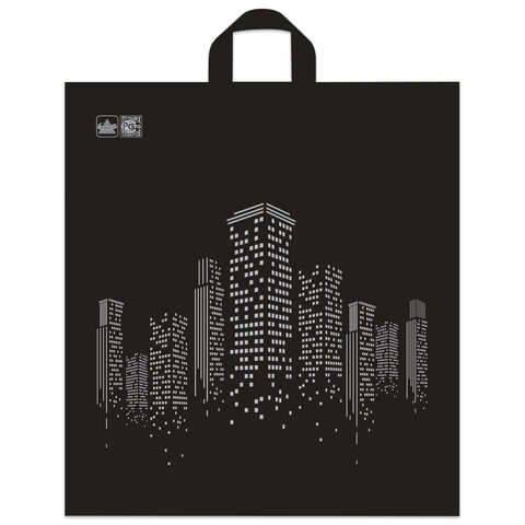 Пакет &quot;Биг сити&quot;, полиэтиленовый с петлевой ручкой, 44 x 40 см, 43 мкм 198253/601862