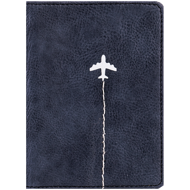 Обложка для паспорта OfficeSpace &quot;Travel&quot;, экокожа, серый, тиснение фольгой 311112