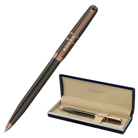 Ручка подарочная шариковая GALANT &quot;SFUMATO GOLD&quot;, корпус металл, детали розовое золото, узел 0,7 мм, синяя, 143515