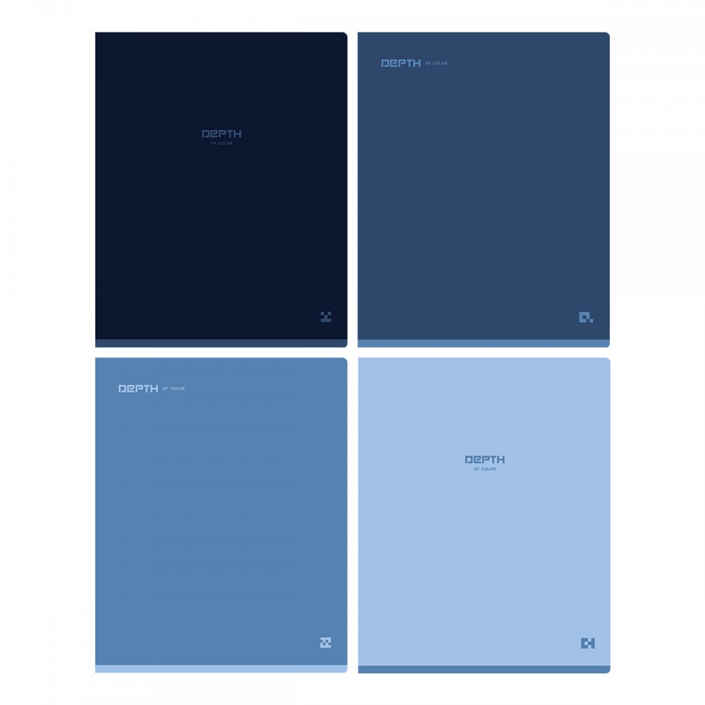 Тетрадь 48л., А5, клетка BG &quot;Monocolor. Blue&quot;, soft-touch ламинация 340986 Т5ск48_лс 11854