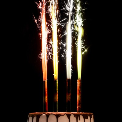 Набор тортовых свечей фонтанов &quot;Неон&quot;, 12,5 см, 1шт цветное пламя 6626909