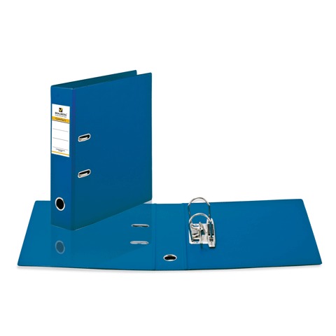 Папка-регистратор BRAUBERG с двухсторонним покрытием из ПВХ, 70 мм, синяя, 222655