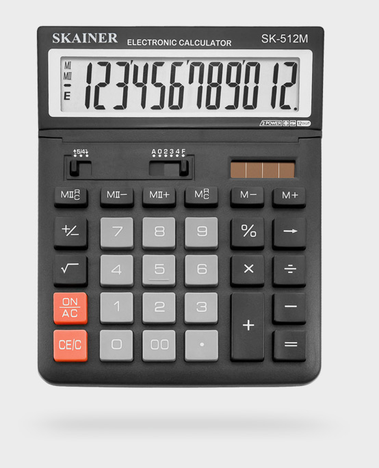 Калькулятор SKAINER SK-512M (146 x 197) наклонный