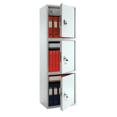 Шкаф металлический для документов ПРАКТИК &quot;SL-150/3Т&quot;, 1490х460х340 мм, 3 отделения, 43 кг, сварной