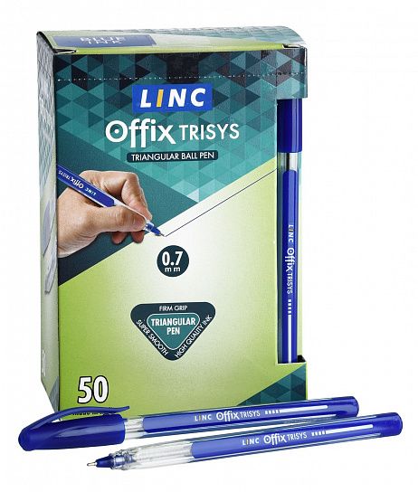 Ручка шариковая LINC TRISYS 0,70 мм синий треуг. корп.1650FW/175677