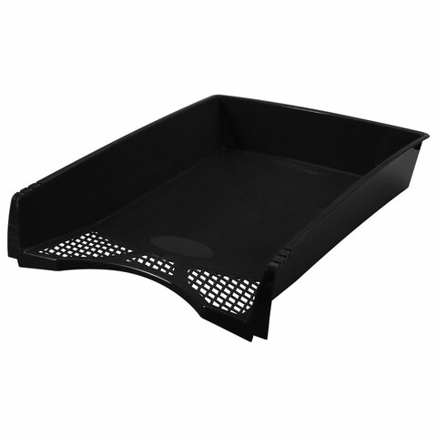 Лоток горизонтальный для бумаг STAFF &quot;Profit&quot;, A4 (330х260х60 мм), полипропилен, черный, 237269