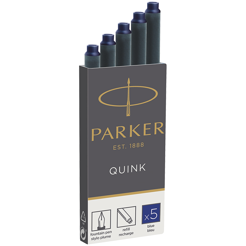 Картриджи чернильные Parker &quot;Cartridge Quink&quot; синие (за шт.), 241788 142388
