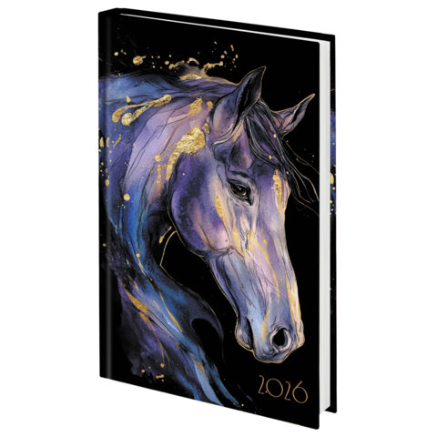 Ежедневник датированный 2026 145х215 мм, А5, STAFF, ламинированная обложка, &quot;Символ года&quot;, 117317.