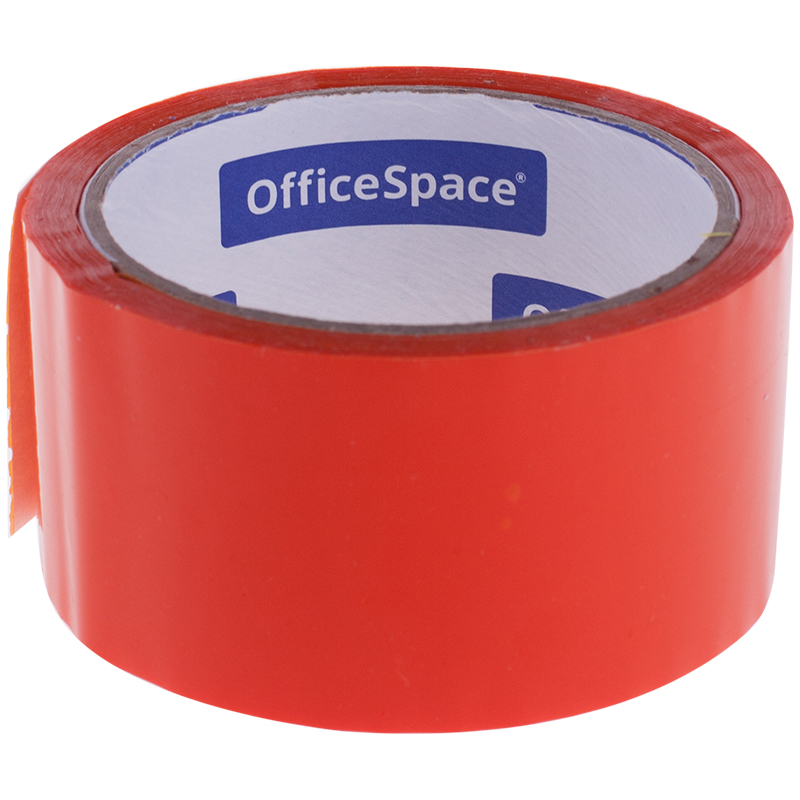 Клейкая лента упаковочная OfficeSpace, 48мм*40м, 45мкм, оранжевая, ШК 212006 КЛ_6289