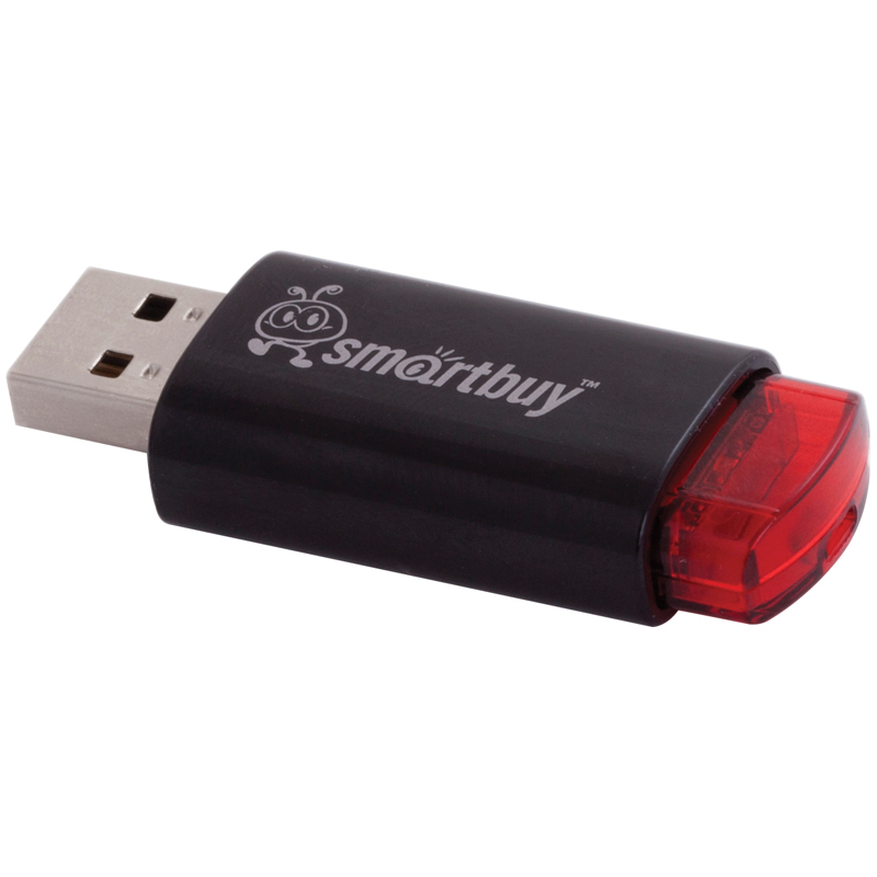 USB флэш-диск 8GB Smart Buy &quot;Click&quot; красный, черный