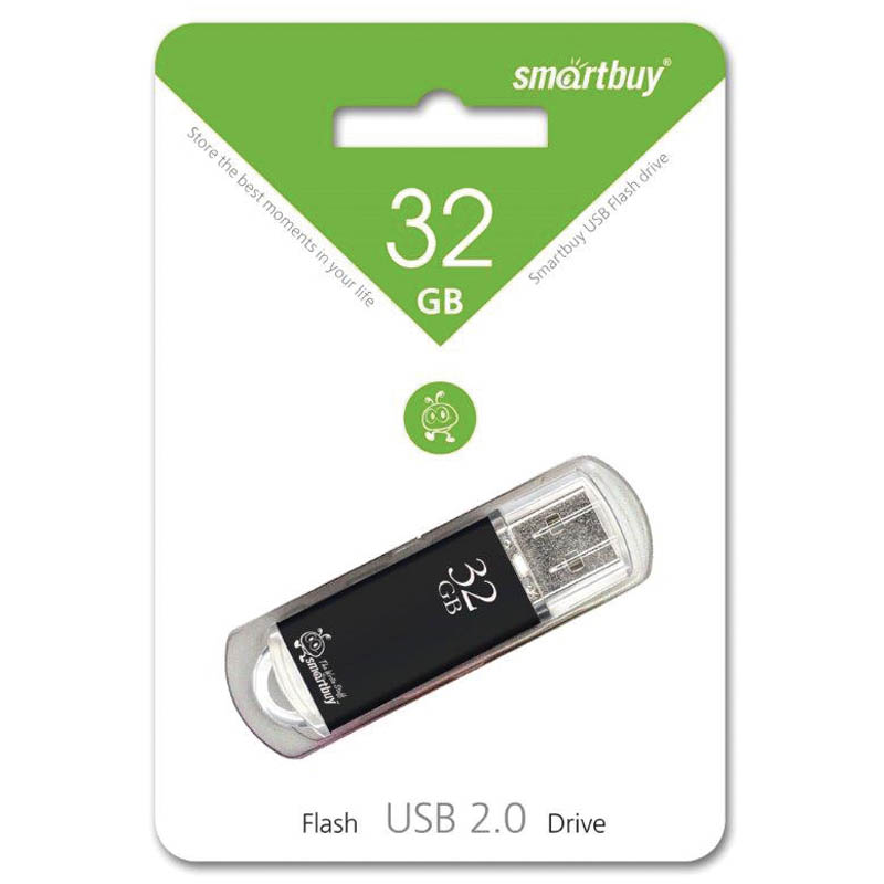 USB флэш-диск 32GB Smart Buy &quot;V-Cut&quot;  черный