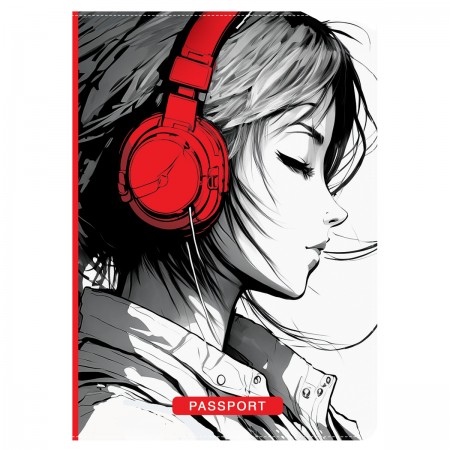 Обложка для паспорта MESHU &quot;My Sound Kawaii&quot;, ПВХ, 2 кармана  362394  MS_55503