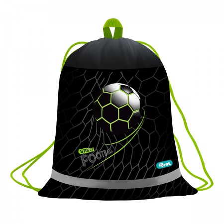 Мешок для обуви 1 отделение Först &quot;Street Football&quot;, 360*460мм, вентиляционная сеточка, светоотражающая полоса 379482 FT-MS-012505