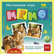 Игра настольная Hatber &quot;В мире животных&quot;, мемо, 36 карточек 36ИнМ_12755/239257