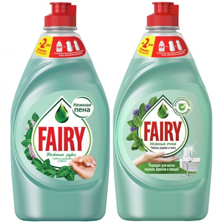 Средство для мытья посуды 450 мл, FAIRY Чайное дерево и мята 603143/240407