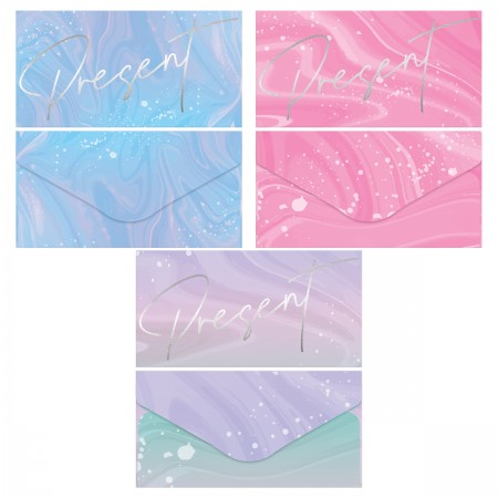 Конверт для денег MESHU &quot;Present&quot; 85*164мм, матовая ламинация, фольга, 3 дизайна 378286 MS_65055