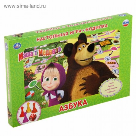 Настольная игра-ходилка &quot;Маша и Медведь, Азбука&quot; 2522233