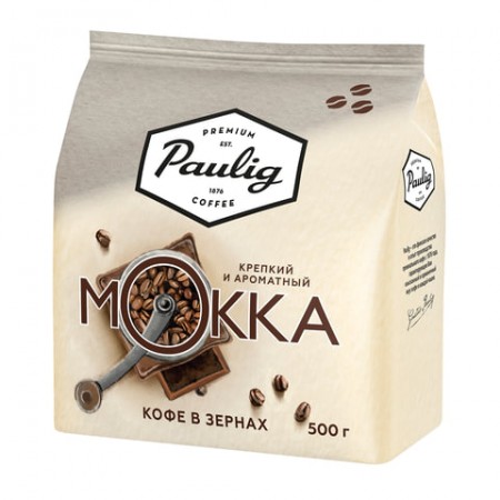 Кофе в зернах PAULIG (Паулиг) &quot;Mokka&quot;, натуральный, 500 г, вакуумная упаковка, 16670/620228