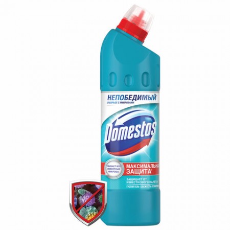 Чистящее средство 500 мл, DOMESTOS &quot;Свежесть Атлантики&quot;, с отбеливающим эффектом, гель 602283