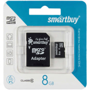 micro SDHC 8GB SmartBuy  (Class10)