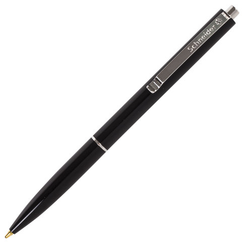 Ручка шариковая автоматическая SCHNEIDER (Германия) &quot;K15&quot;, корпус черный, узел 1 мм, линия 0,5 мм, черная, 3081