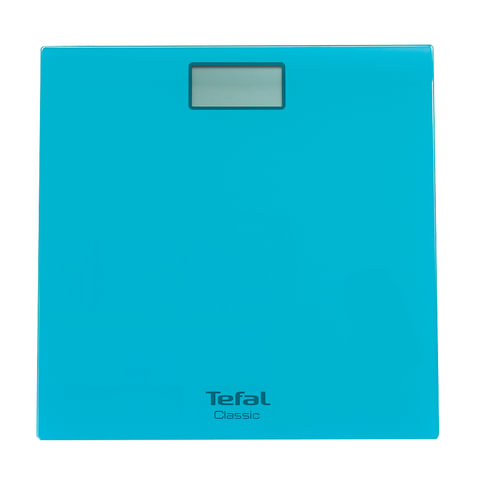 Весы напольные TEFAL PP1133, электронные, вес до 160 кг, квадратные, стекло, голубые 452880