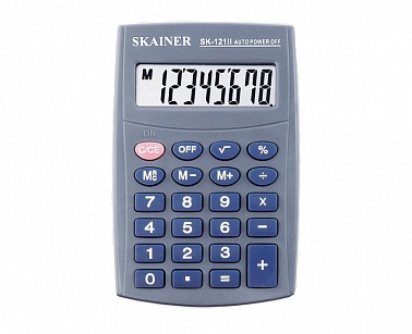Калькулятор SKAINER карманный SK-121II  ( 8 разряд. 64*98,5*13 мм)