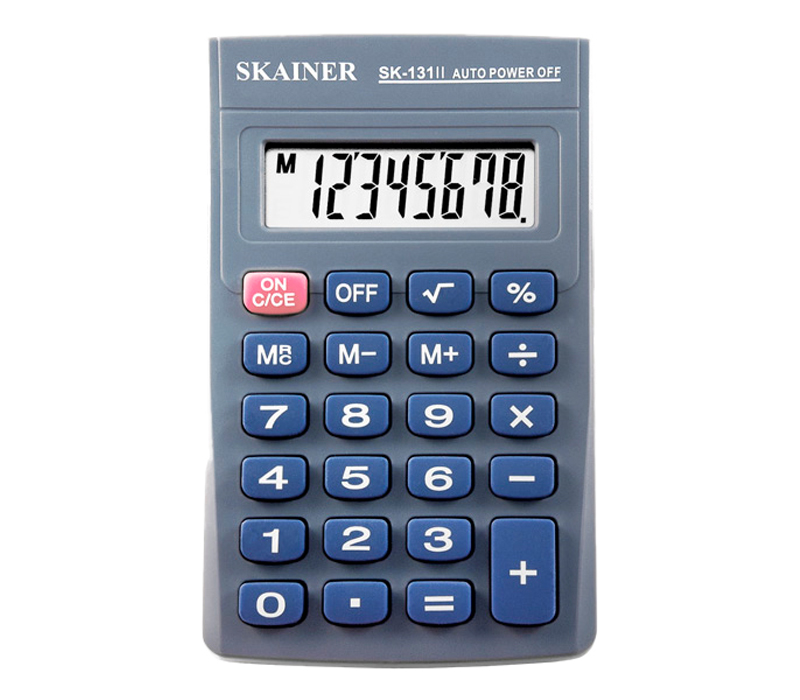 Калькулятор SKAINER карманный SK-131II (8 разр, 69х113х23 мм)