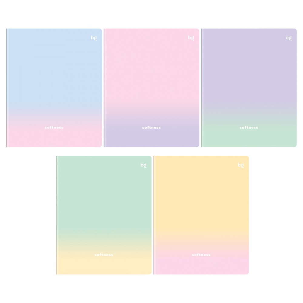 Тетрадь 80л., А5, клетка BG "Дыхание цвета", soft-touch ламинация 382165 Т5ск80_лс 57660