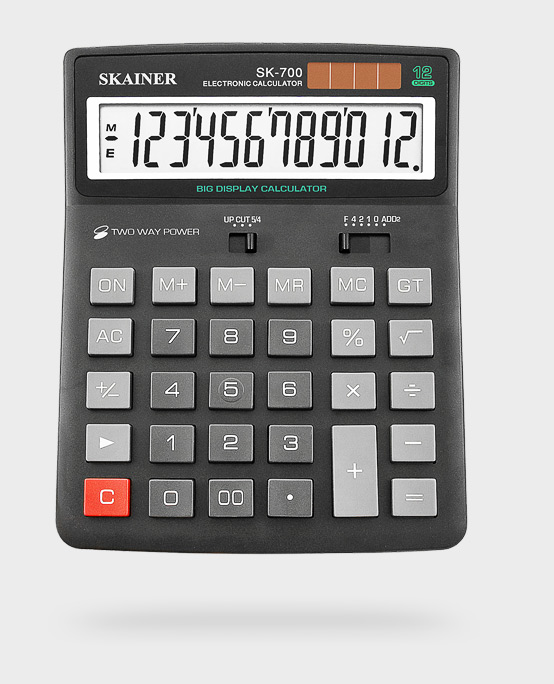 Калькулятор SKAINER SK-700 (155х201х35 мм)