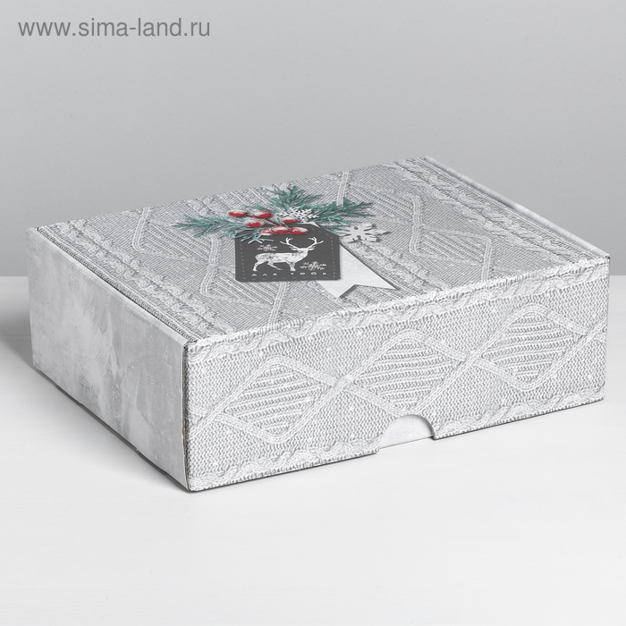Коробка складная «Тепла и уюта», 30.7 × 22 × 9.5 см 4429439