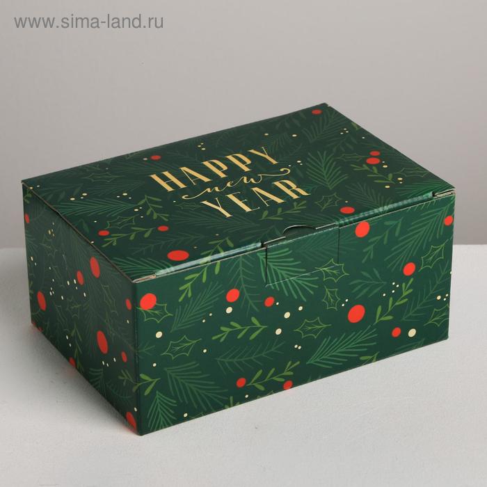 Складная коробка «С новым годом», 22 × 15 × 10 см 5003790