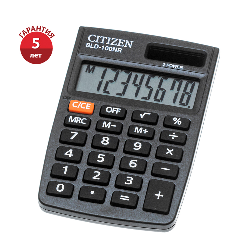 Калькулятор CITIZEN карманный SLD-100NR (60*90мм)/268473