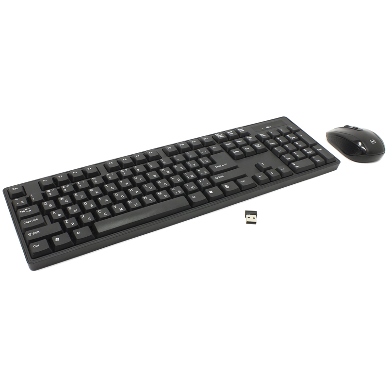 Комплект беспроводной клавиатура + мышь Defender &quot;C-915&quot;, черный 260537 /45915