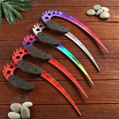 Сувенир деревянный нож 3 модификация, 5 расцветов в фасовке, МИКС 4833293