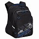 Рюкзак школьный (/2 черный - синий) RB-350-3