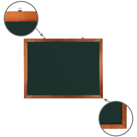 Доска для мела магнитная (60х90 см), зеленая, деревянная окрашенная рамка, Россия, BRAUBERG, 236890