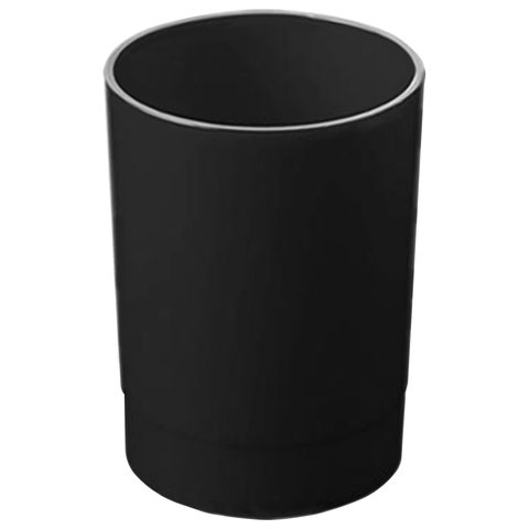 Подставка-органайзер СТАММ (стакан для ручек), 70х70х90 мм, черный, ОФ777/ПС-30503