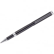Ручка-роллер Delucci &quot;Classico&quot;, черная, 0,6мм, цвет корпуса - черный/хром, поворот., подар.уп. 202918/CPs_62029