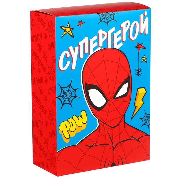 Коробка складная &quot;Супергерою&quot;, Человек-паук 16х23х7,5 см 10058303