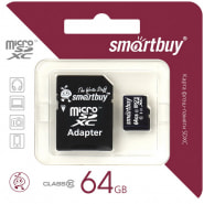 micro SDХC 64GB SmartBuy  (Class10)  UHS-1