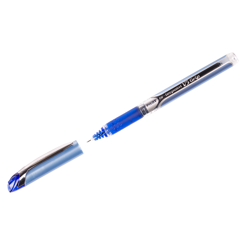 Ручка-роллер Pilot &quot;Hi-Techpoint&quot; синяя, 0,5мм, грип, игольчатый пишущий узел, одноразовая 076976 BXGPN-V5-L