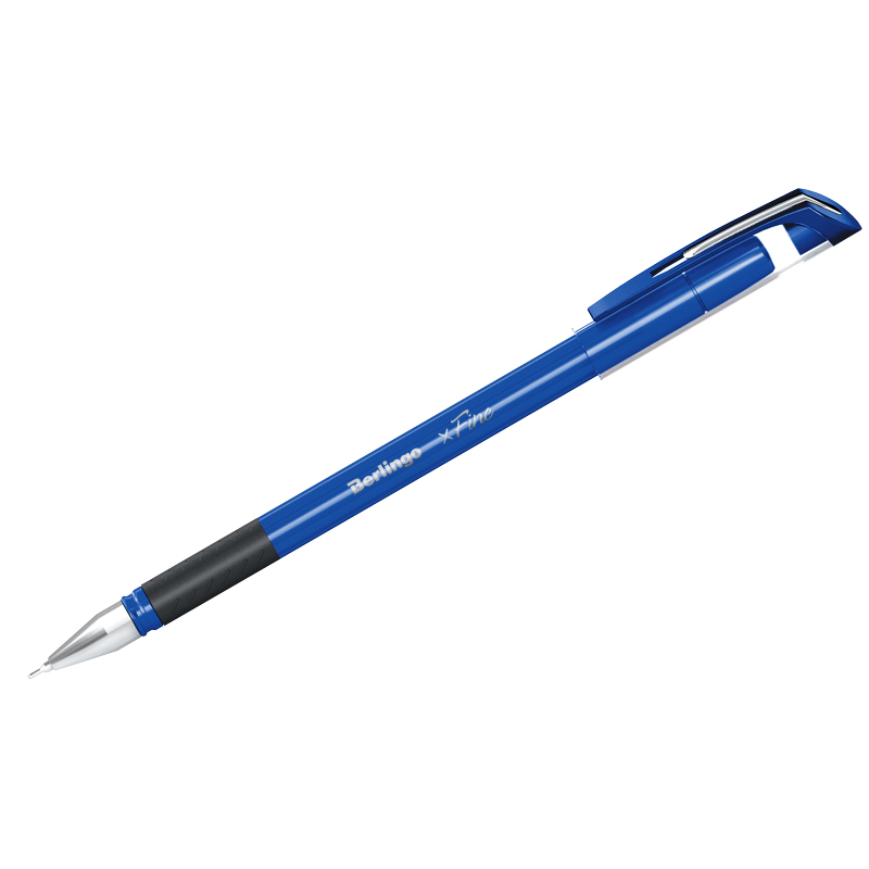 Ручка шариковая Berlingo &quot;xFine&quot; синяя, 0,3мм, грип 256289 CBp_03500