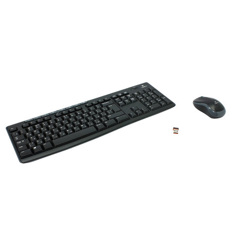 Набор беспроводной LOGITECH Wireless Combo MK270, клавиатура, мышь 2 кнопки + 1 колесо-кнопка, черный, 920-004518/511449