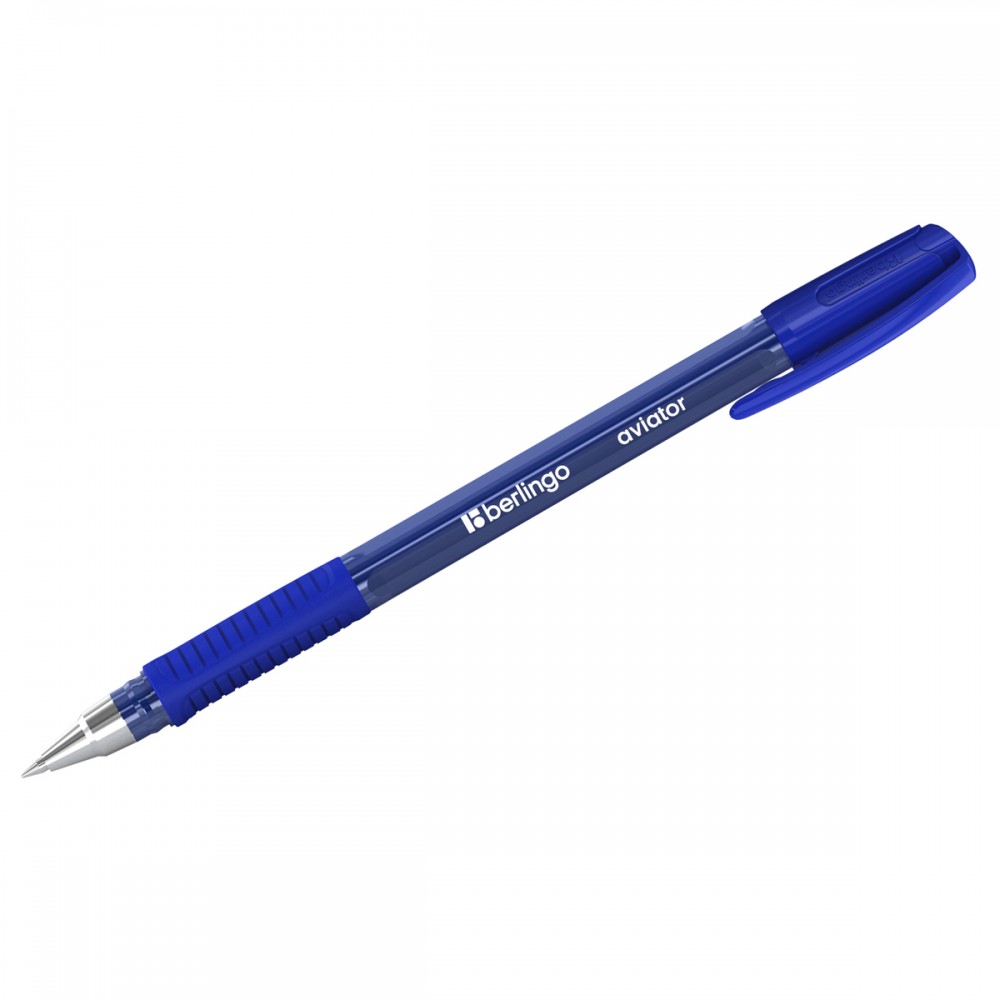 Ручка шариковая Berlingo &quot;Aviator&quot; синяя, 0,7мм, грип 360710  CBp_07510