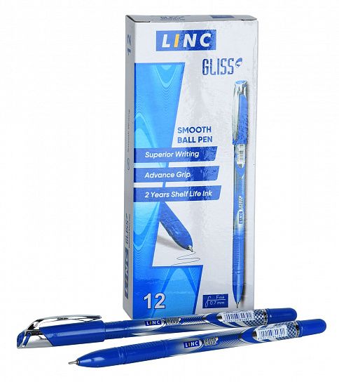 Ручка шариковая LINC GLISS 0,7 мм синяя 1210F/blue 066266