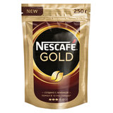 Кофе молотый в растворимом NESCAFE (Нескафе) &quot;Gold&quot;, сублимированный, 250 г, мягкая упаковка, 12143978