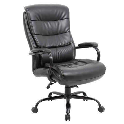 Кресло офисное BRABIX PREMIUM &quot;Heavy Duty HD-004&quot;, НАГРУЗКА до 200 кг, экокожа, черное, 531942