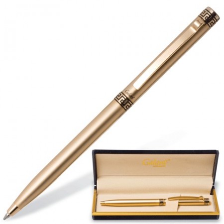 Ручка шариковая GALANT &quot;Ingrid&quot;, подарочная, корп. золотистый, золотистые детали, 141008, синяя
